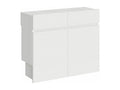 Bancs inférieur et Doucezenérieur extensible 26x72/300 cm Evolve Frêne Blanc rallonges internes