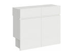 Bancs inférieur et Doucezenérieur extensible 26x72/300 cm Evolve Frêne Blanc rallonges internes