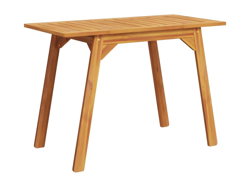 Doucezen Premium - Table à manger de jardin 110x56x75 cm bois massif d'Doucezen