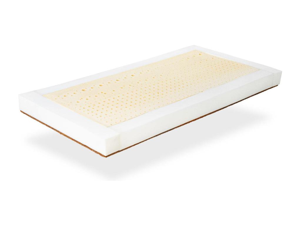 Matelas Latex 67x137 Epaisseur 11 cm Latex et Coco Naturel Dehoussable.Tissu organic