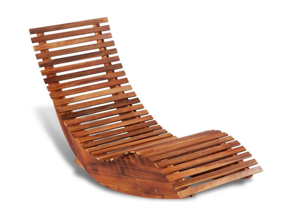 Chaise longue basculante Bois d'Homzora