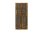 Armoire à vitrine Chêne fumé 82.5x30.5x185.5 cm Bois ingénierie