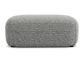 Pouf en Strukturstoff - gris clair - Doucezen