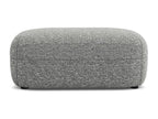 Pouf en Strukturstoff - gris clair - Doucezen