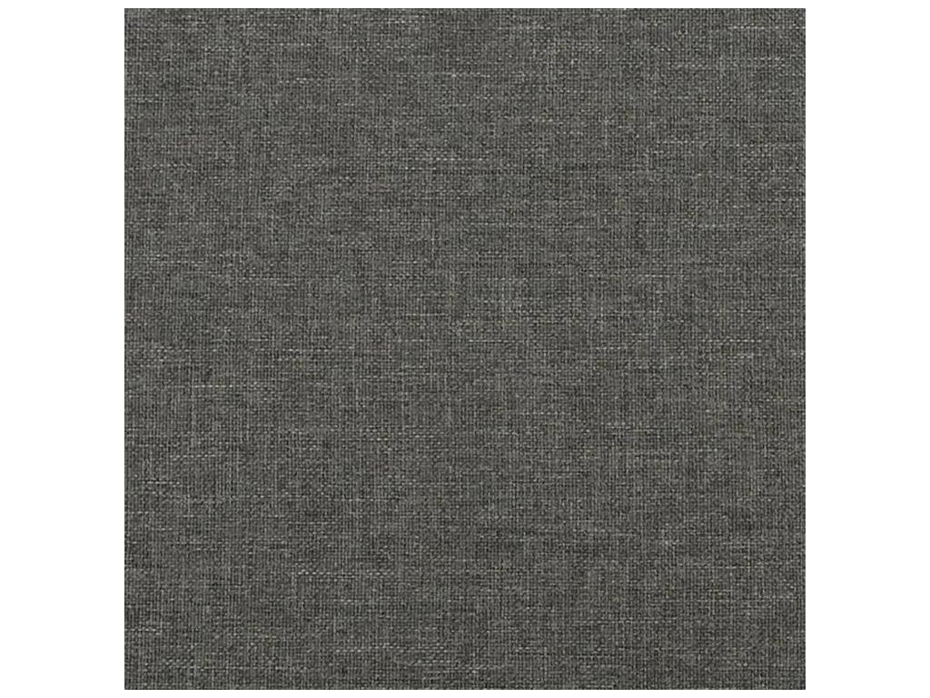 Sommier à Doucezen de lit avec matelas Gris foncé 140x200 Tissu