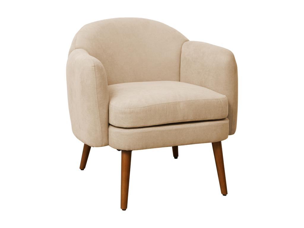 Fauteuil rembourré accoudoirs moderne