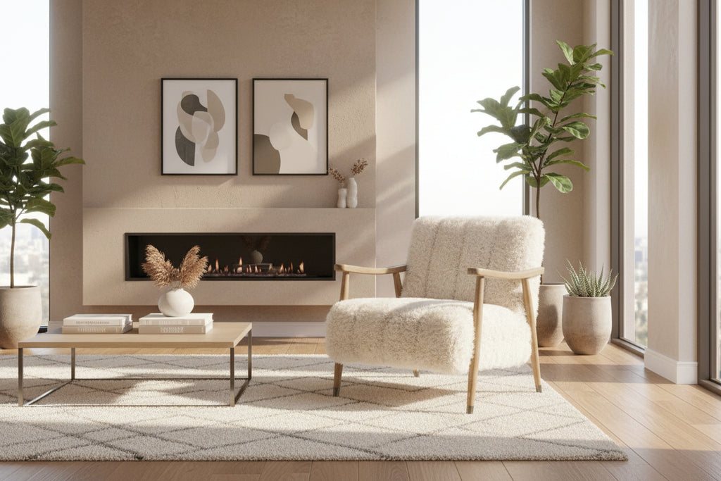 Homzora - Fauteuil en bois massif