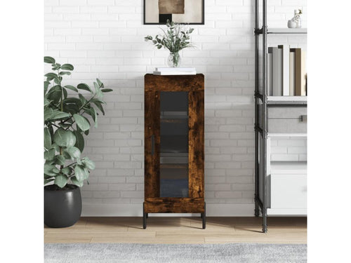 Buffet Chêne fumé 34.5x34x90 cm Bois d'ingénierie