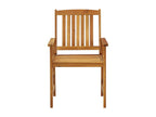 Chaises de jardin avec coussins 4 pièces Bois d'Homzora massif