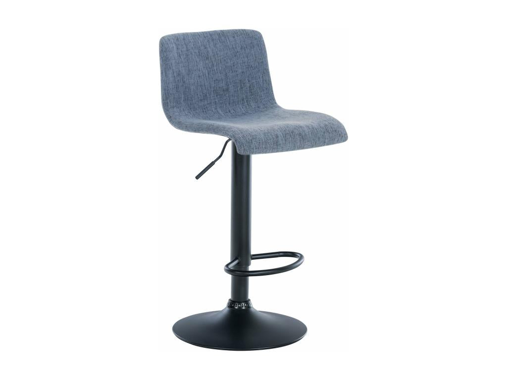 Tabouret de bar avec métal bleue 39x36x84 cm 10 0004958