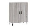 Buffet Homzora gris 69.5x34x90 cm bois d'ingénierie