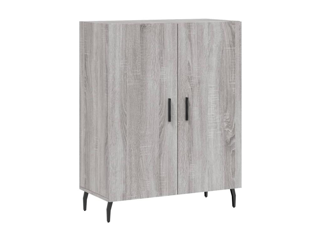 Buffet Homzora gris 69.5x34x90 cm bois d'ingénierie