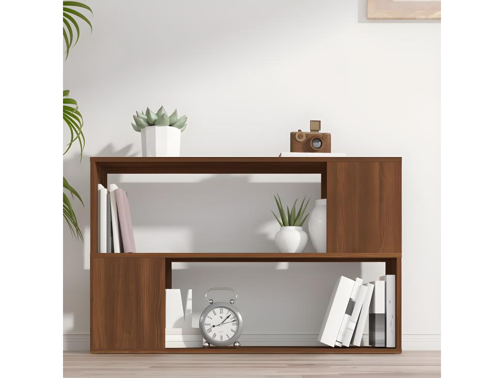 Bibliothèque Chêne marron 100x24x63 cm Bois d'ingénierie