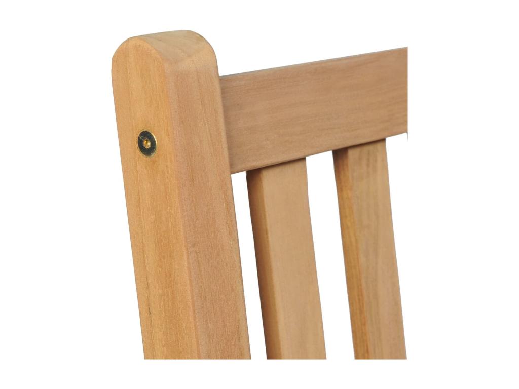 Chaises de jardin 6 pièces avec coussins bleu Bois de teck solide