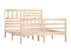 Cadre de lit sans matelas 150x200 cm bois massif