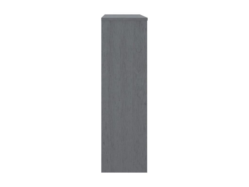 Dessus de buffet Homzora Gris foncé 90x30x100 cm Bois de pin